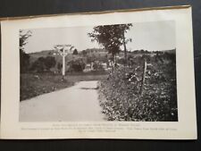 1915 photo plate LEHIGH VALLEY RAILROAD crossing SHEDS CORNERS Madison County NY picture