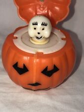 Vintage Halloween Pumpkin Pop Up Ghost Novelty Squeaky Toy FUN WORLD picture