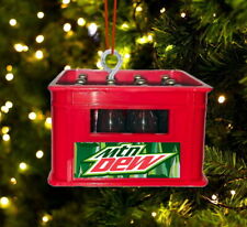 Mtn Dew Crate of Bottles Holiday Christmas Tree Ornament Mt Mountain picture