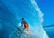 Surfer Postcard in the Curve of a Wave - 3D Lenticular    picture