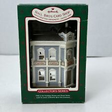 Hallmark 1988 Hall Bro's Card Shop Ornament ~ Nostalgic Houses & Shops Series #5 picture