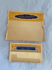 Vintage Western Union Blank Telegram & Matching Envelope 