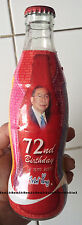 COKE authentic 72nd Happy Birthday glass BOTTLE fr Thailand 250ML Coca Cola 2005 picture