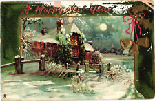 1908 Tuck's HAPPY NEW YEAR Embossed South Carolina Posted Postcard picture