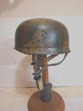 WWII M38 German Summer Camo Fallschirmjager Paratrooper Helmet picture
