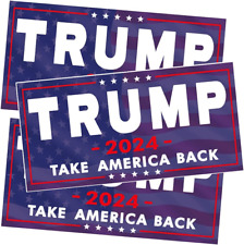 3 Pack Trump 2024 Sticker, 8 Inches X4 Inches Big Trump Letters Car Decal, Presi picture