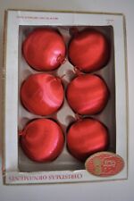 Vintage Red Satin Ball Unbreakable Ornaments from Kurt S. Adler Inc.  picture
