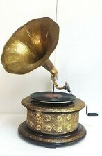 Antique Old Model Working Gramophone Vintage Gramophone Player Phonograph Vintag picture