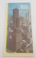 1970s Vintage Sears Tower Chicago Brochure Street Map Tourist Souvenir picture