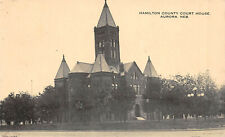 Hamilton County Court House Aurora, Nebraska 1918 Postcard picture