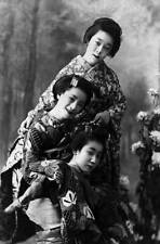 Portrait Of Geisha Girls Historic Old Photo picture