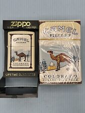 1998 Camel State Colorado Cream Matte Zippo Lighter NEW & Collectible Pack Empty picture
