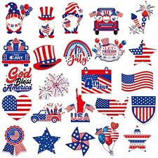 24 Pieces Patriotic Magnets 4th of July Car Refrigerator Magnets Independence  picture