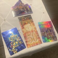 Disneyland 50th Anniversary 4 Pc. Collection, Program/postcards Nice Assortment picture