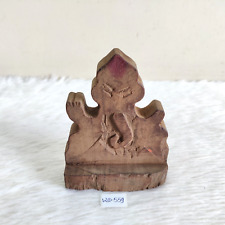 Antique Handmade Lord Ganesha Ganesh Figure Statue Wooden Old Collectible WD559 picture