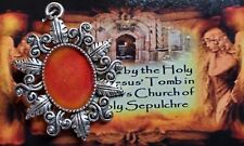 Golgotha Stone and Holy Fire Candle Remnant Lit at Tomb of Jesus Jerusalem picture