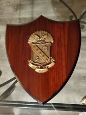 Vintage Sigma Kappa College Sorority Walnut Bronze Crest Big Plaque Balfour 1948 picture