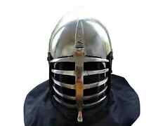 Medieval 16 gauge Knight Klapvisor Close Helmet Armor Halloween picture