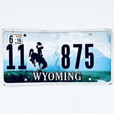 2016 United States Wyoming Park County Passenger License Plate 11 875 picture
