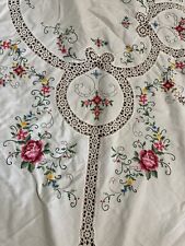 Vintage Hand-Embroidered Cross Stitch 64