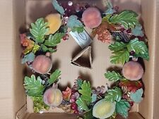 Vintage Valerie Parr Hill Wreath New in Original box Sugared Fruit Beaded Grapes picture