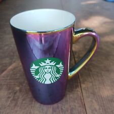 Starbucks 2022 16 OZ Iridescent Holographic Oil Slick Ceramic Coffee Mug Siren picture