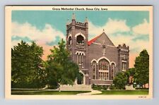 Sioux City IA-Iowa, Grace Methodist Church, Antique Vintage Souvenir Postcard picture