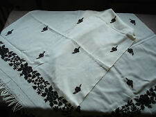 Beautiful Vintage Embroidered Scarf  176cm/64cm(69''x25'') #0666 picture