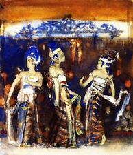 Dream-art Oil painting Javanese-Dancing-Girls-John-Singer-Sargent in oil canvas picture