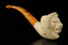 srv - Autograph Series Lion Block Meerschaum Pipe with fitted case M2125 picture