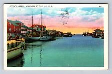 Wildwood By The Sea NJ-New Jersey, Otten's Harbor Antique Vintage c1937 Postcard picture