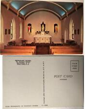 postcard Memorare Chapel St. George's Parish Jewettville NY West Falls PO church picture