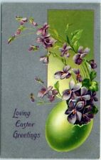 Postcard - Loving Easter Greetings with Flower Art Print picture