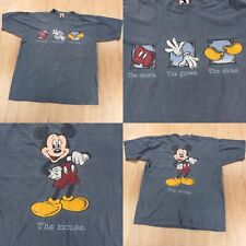 DISNEY Mickey Inc The Mouse 2-sided print t-shirt LARGE vtg 90s y2k usa made picture