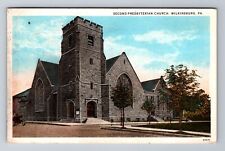 Wilkinsburg PA-Pennsylvania, Second Presbyterian Church, Vintage c1931 Postcard picture