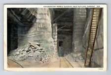 West Rutland VT-Vermont, Underground Marble Quarries, Antique, Vintage Postcard picture