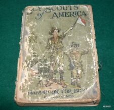 BOY SCOUT - JUNE 1921 HANDBOOK FOR BOYS - 24th EDITION - WELL USED picture