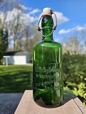 RARE EMERALD GREEN STEEVERS MAGNESIA DRUGGIST PHARMACY BOTTLE HARRISBURG PA  picture