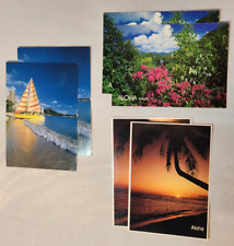 Vintage Aloha Hawaiian Postcards Hawaiian Island Photographs 2 ea 6 Postcards A1 picture