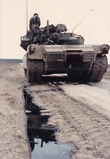 Original Photo 2nd ARMORED DIVISION M1 ABRAMS TANK 1985 NATO West Germany 643 picture