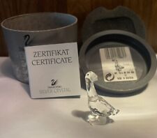Swarovski Silver Crystal Gosling Goose 7613 NR 000 004(DICK) MINT W/Box And COA picture