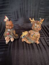 Vintage Native American children figurines 3