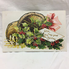 Vintage Postcard Christmas Greeting Not Used  picture