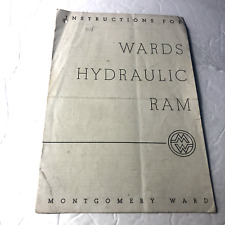 Vintage Montgomery Ward Hydraulic Ram Instructions picture