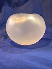 Vintage Lalique Apple Shaped Frosted Glass Perfume Bottle No Stopper picture