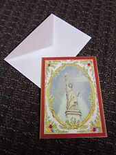 Statue of Liberty Christmas Card Holiday Brick Mill Studios Vintage Unused  picture