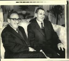 1973 Press Photo Henry Kissinger with Andrei Gromyko at Waldorf Tower, New York picture