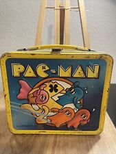 Vintage PAC-MAN 1980 Metal Lunch Box Bally Midway Mfg. No Thermos picture