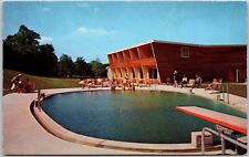 Boyne Mountain Ski Lodge Byne Falls Michigan Swimming Pool & Playground Postcard picture