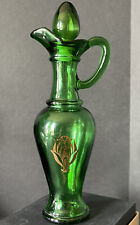 Green Glass Bottle Avon Collector’s Edition Vintage picture